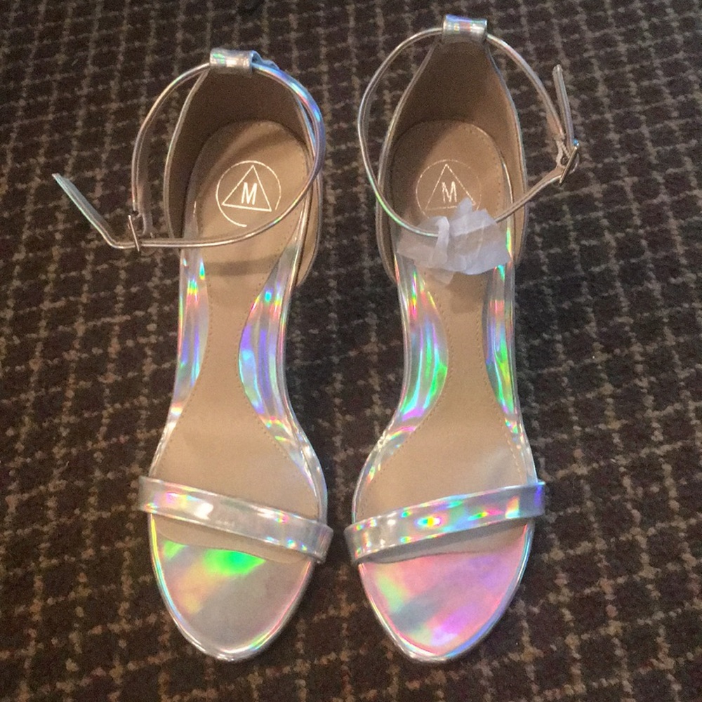 Multi Color Open Toe Heel